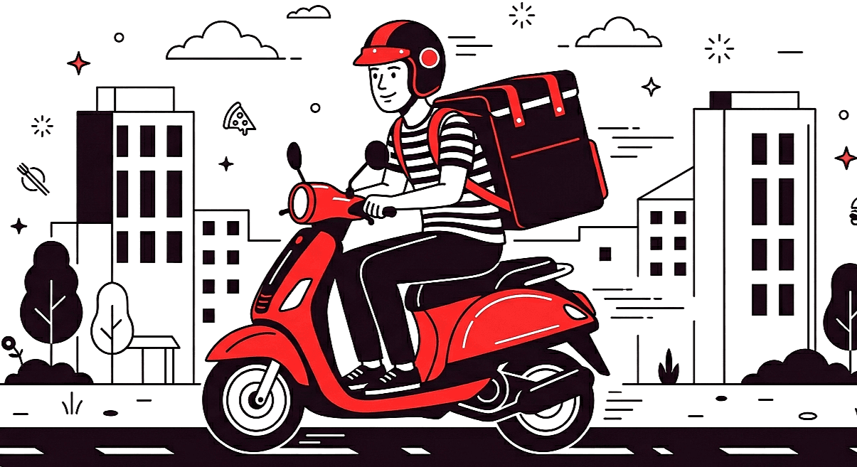 Beautiful Services delivery and logistics illustration
